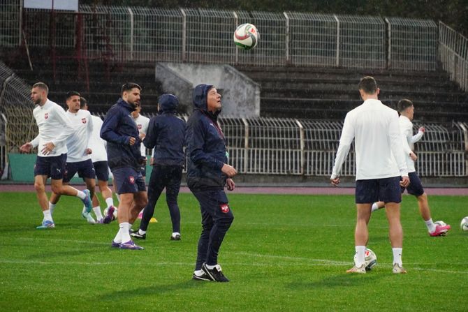 Trening fudbalske reprezentacije Srbije pred Švajcarsku