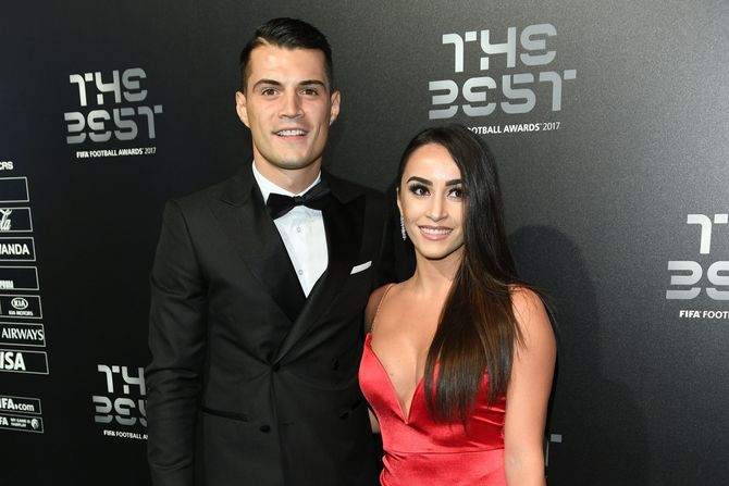 Granit Xhaka, Leonita Lekaj  Džaka