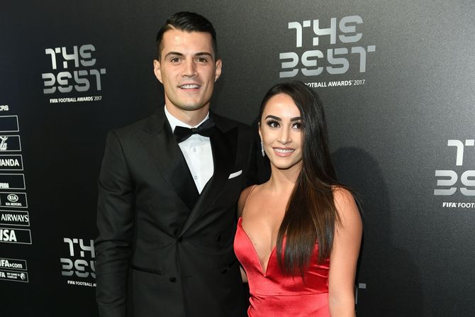 Granit Xhaka, Leonita Lekaj Džaka Granit Xhaka, Leonita Lekaj Džaka