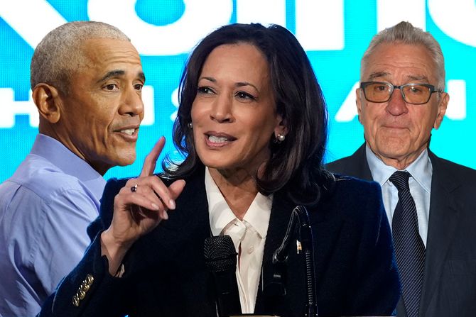 Kamala Haris, Barak Obama, Robert Deniro