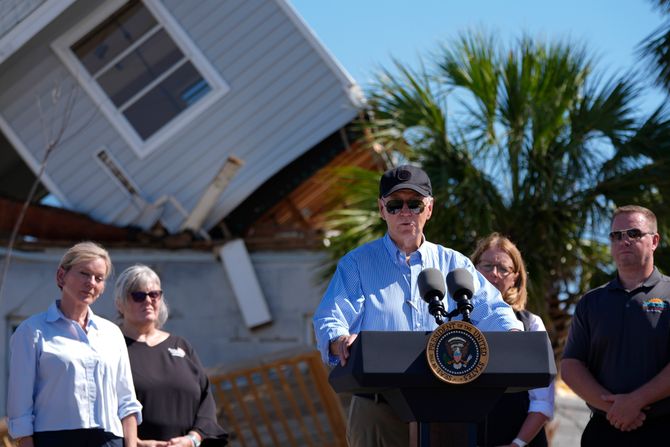 Džozef Bajden Florida uragan Milton