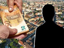 Novi Sad pare novac silueta čovek