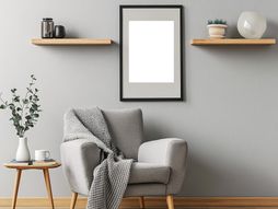 minimalizam, minimalistički stil, lampa, fotelja, dom, dekor