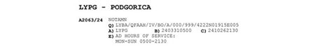 Screenshot NOTAM Screenshot NOTAM