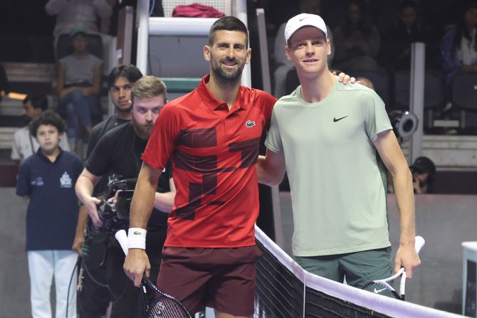 Novak Đoković Janik Siner Novak Đoković Janik Siner