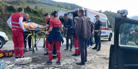Novi Pazar saobraćajna nesreća  sa traktorom Novi Pazar saobraćajna nesreća  sa traktorom
