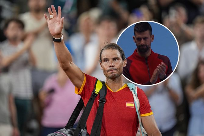 Rafael Nadal i Novak Đoković suze