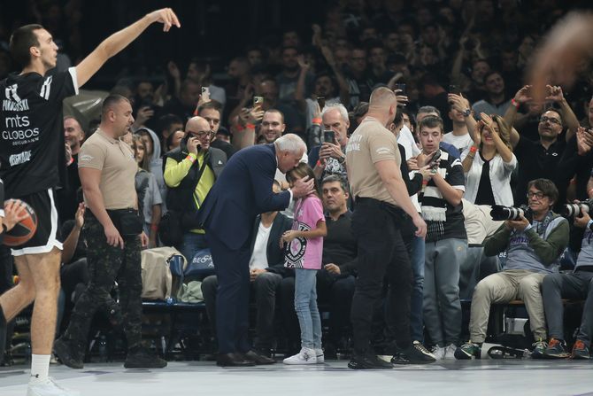 Željko Obradović, devojčica, KK Partizan, KK Virtus