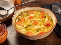 pileća supa, supa, tanjir supe