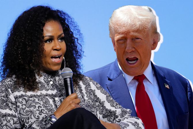 Mišel Obama i Donald Tramp Mišel Obama i Donald Tramp