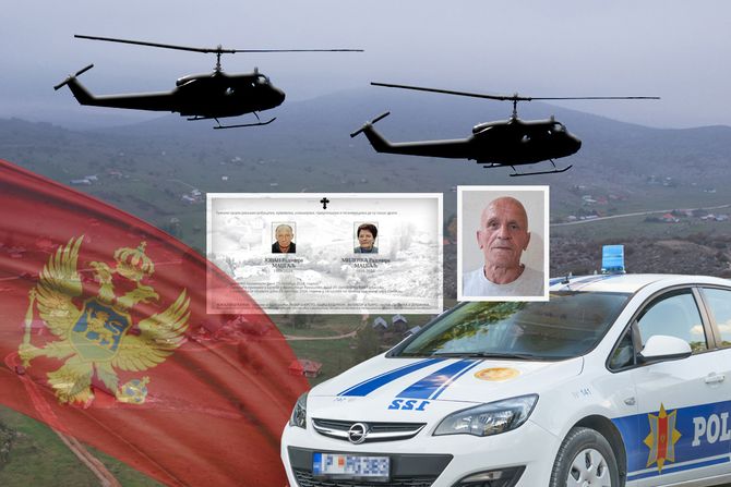 Tomaševo, helikopter, Crna gora policija, Milenka i Jovan Madžgalj čitulja, Alija Balijagić