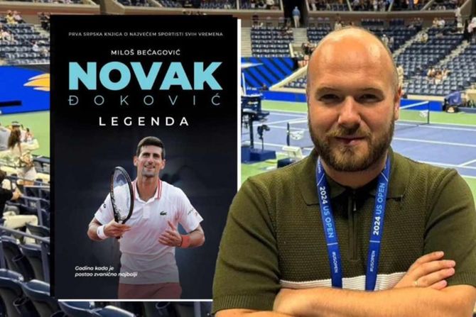 Miloš Bećagović, autor knjige "Legenda" o Novaku Đokoviću