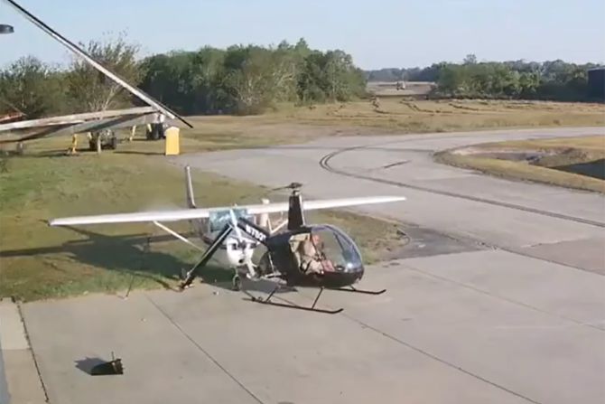 Sudar helikoptera i aviona