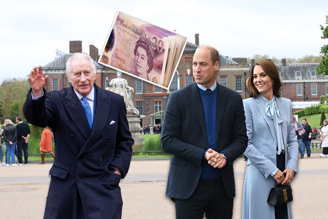 Kensington palata London, Kejt Midlton i princ Vilijam, kralj Čarls, funte Kensington palata London, Kejt Midlton i princ Vilijam, kralj Čarls, funte