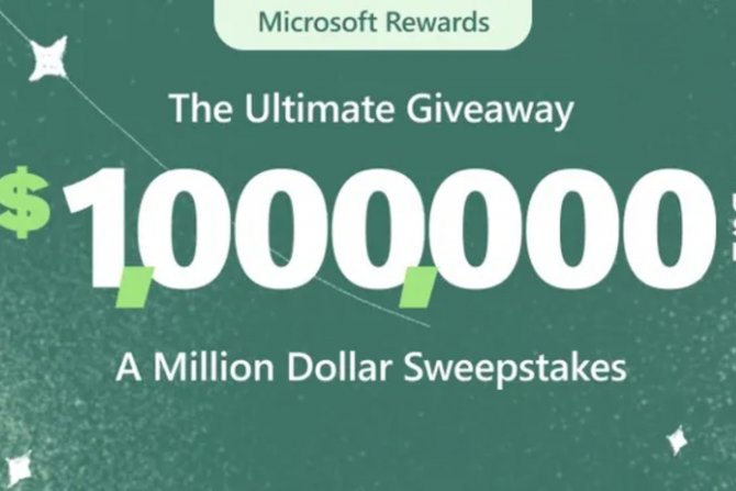 Microsoft Rewards program, milion dolara