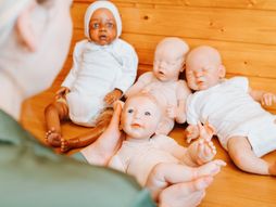 majka, beba, lutka, realistična lutka