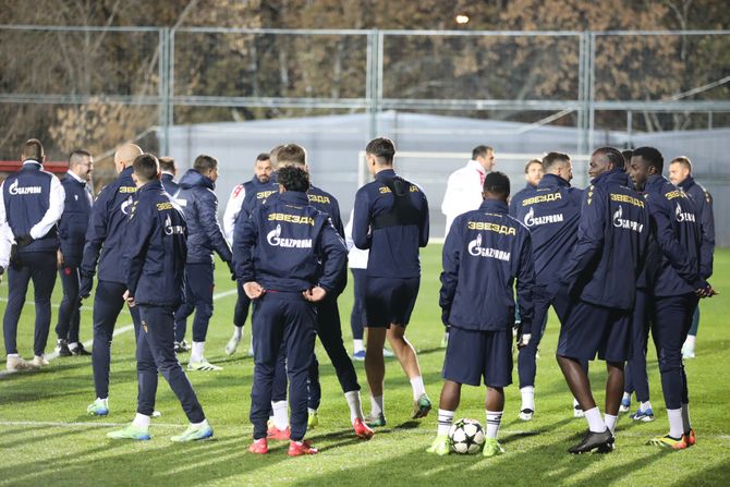 Trening FK Crvena zvezda FK Barselona