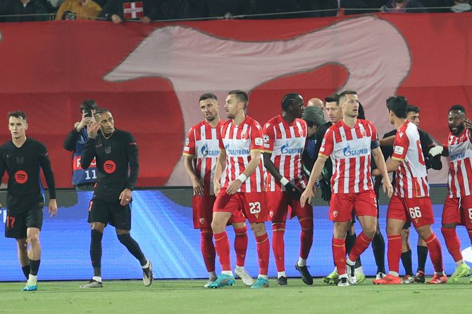 FK Crvena zvezda, FK Barselona, Liga šampiona 2024