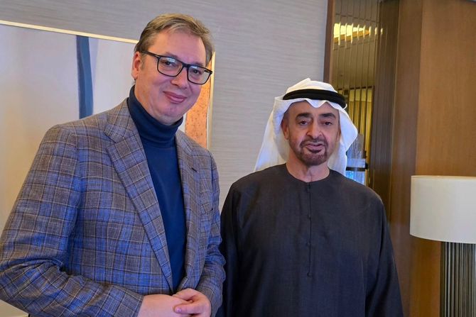 Aleksandra Vučić sa predsednikom UAE Aleksandra Vučić sa predsednikom UAE