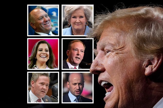 Donald Tramp, Susie Wiles, Mike Waltz, Tom Homan, Elise Stefanik, Stephen Miller, Lee Zeldin