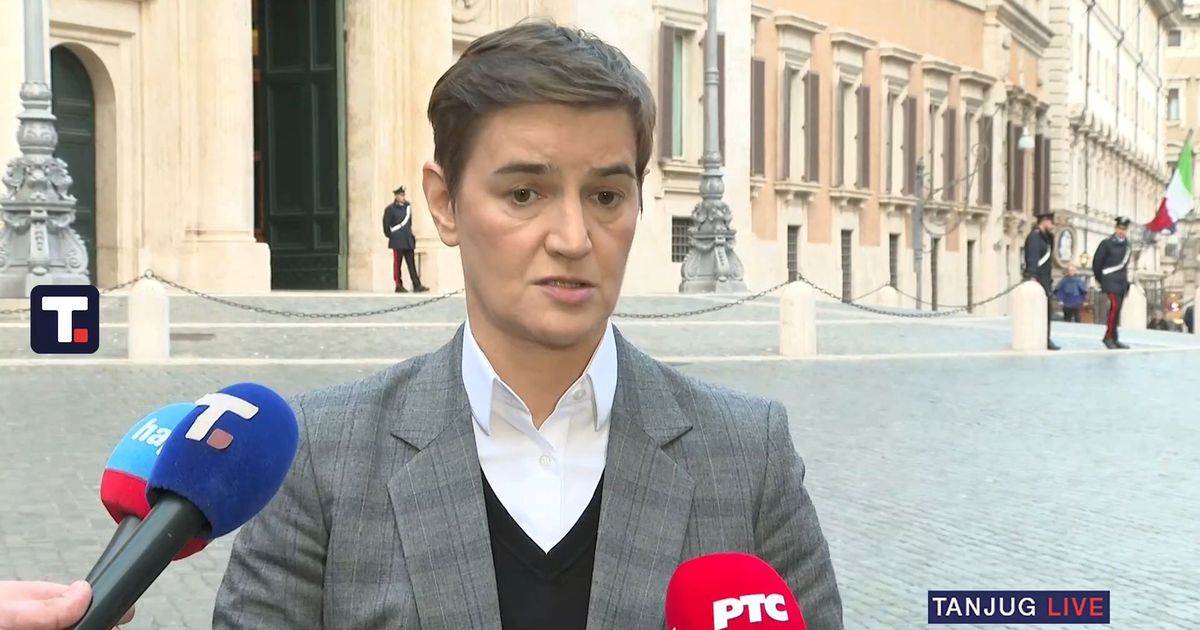 Brnabić iz Rima: 