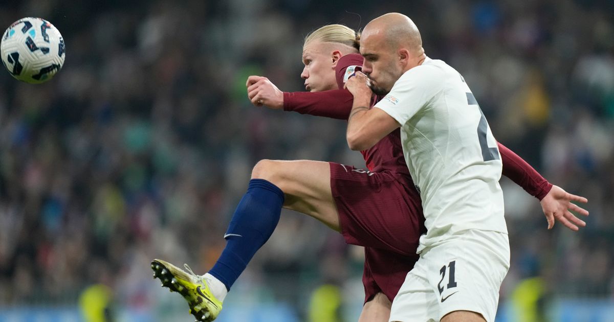 Haland demonstrirao silu protiv Drkušića i Elšnika: Norveška razbila Sloveniju za četvrtfinale Lige nacija - Telegraf.rs