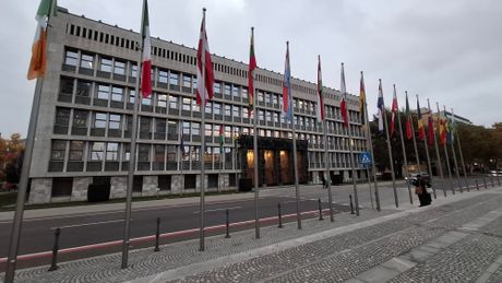 Ljubljana, Slovenija, zgrada parlamenta