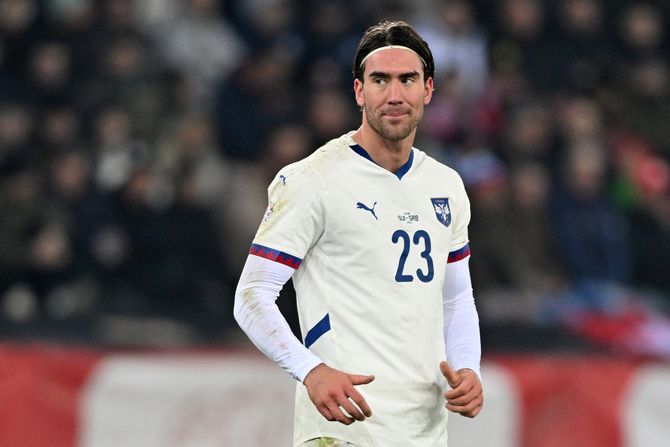Fudbalska reprezentacija Srbije, Srbija - Švajcarska, Dušan Vlahović Fudbalska reprezentacija Srbije, Srbija - Švajcarska, Dušan Vlahović