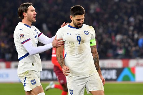Fudbalska reprezentacija Srbije, Srbija - Švajcarska, Aleksandar Mitrović i Dušan Vlahović Fudbalska reprezentacija Srbije, Srbija - Švajcarska, Aleksandar Mitrović i Dušan Vlahović