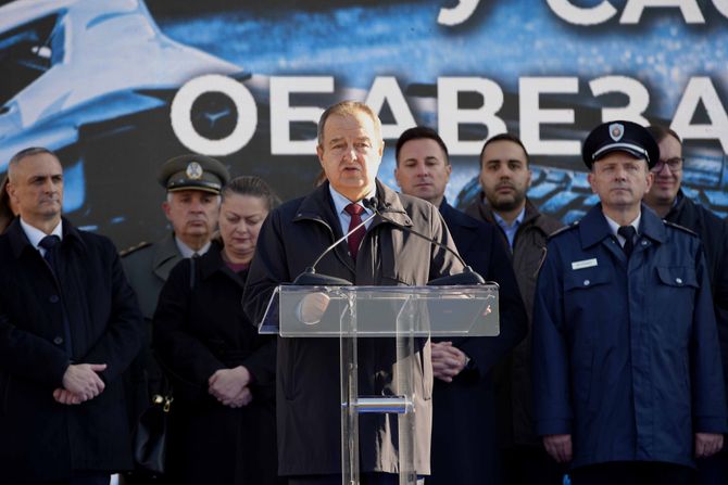 Ivica Dačić, pokazna vežba hitnih službi