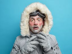 muškarac, hladnoća