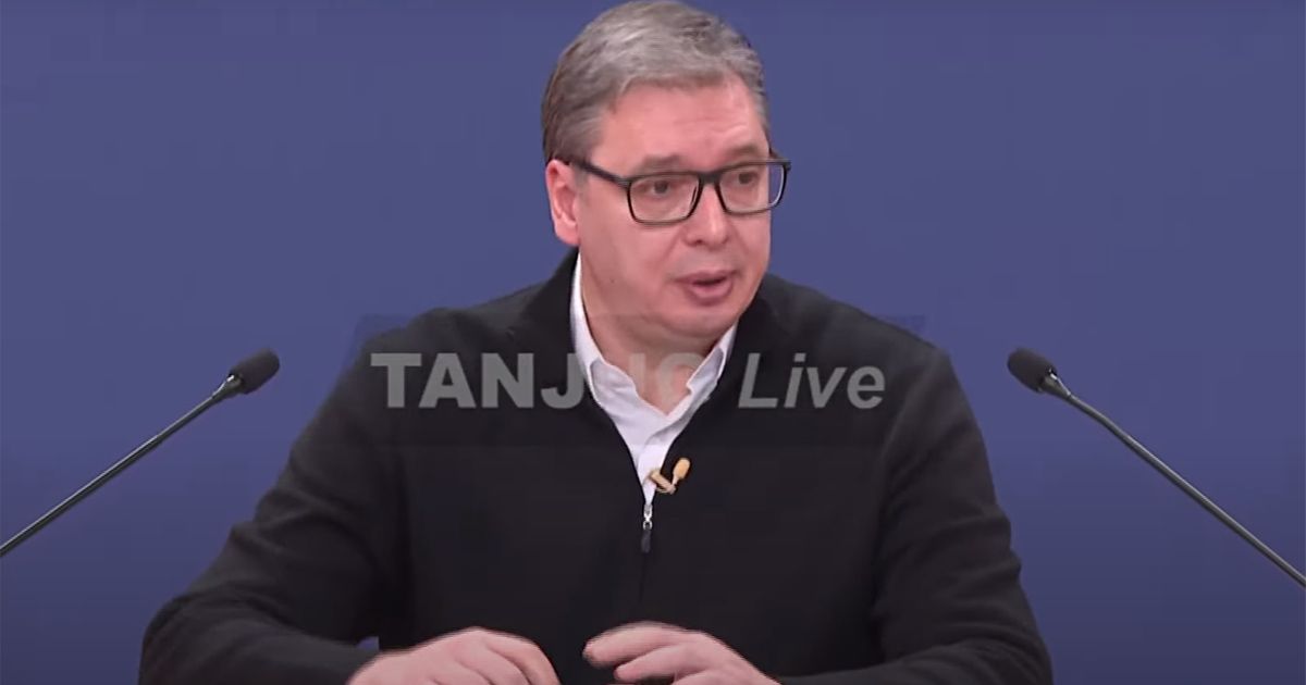 Srpski predsednik Aleksandar Vučić obraća se javnosti: 