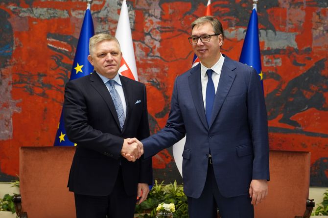 Aleksandar Vučić i Robert Fico