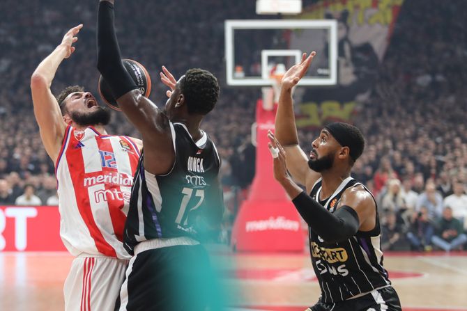 Košarka derbi Evroliga KK Crvena Zvezda KK Partizan