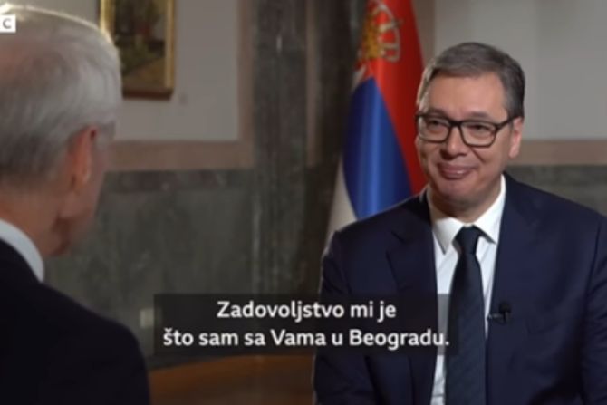 Vučić, intervju za BBC