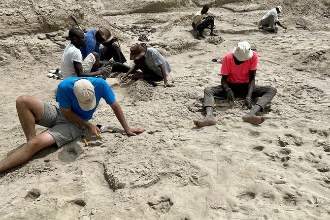 Otisci stopala na jezeru Turkana