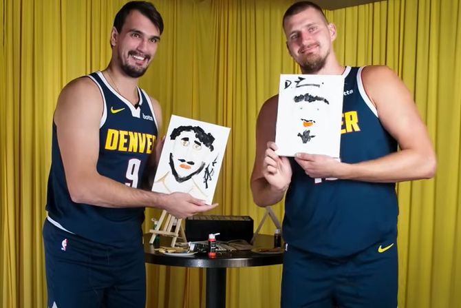Nikola Jokić i Dario Šarić Nikola Jokić i Dario Šarić