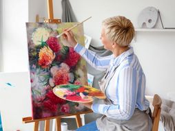 talenat, horoskopski znak, astrologija, crtanje, platno, žena koja crta