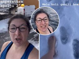 Blogerka kupanje u ledenom okeanu