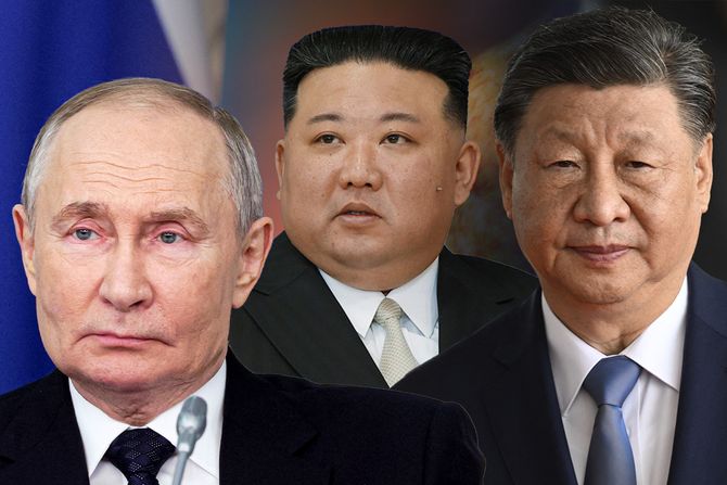 Putin, Kim Džong UN, Si Đinping Putin, Kim Džong UN, Si Đinping