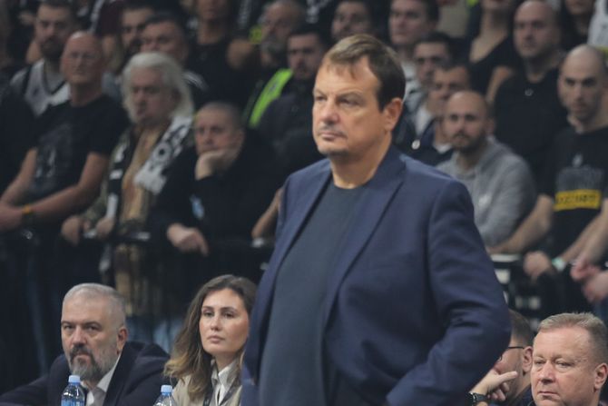 Ergin Ataman, KK Panatinaikos, KK Partizan, Kostas Slukas Ergin Ataman, KK Panatinaikos, KK Partizan, Kostas Slukas