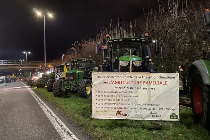 Belgijski poljoprivrednici, protest