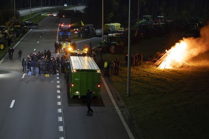 Belgijski poljoprivrednici, protest