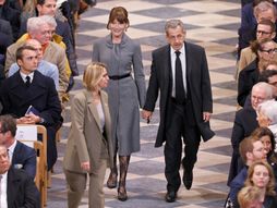 Katedrala  Notr Dam u Parizu, otvaranje, Karla Bruni i Nikola Sarkozi
