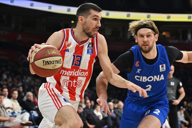 Ognjen Dobrić - KK Crvena zvezda - KK Cibona