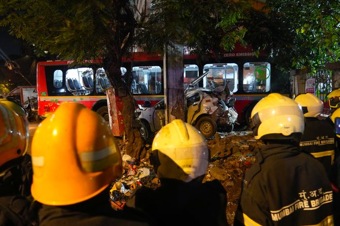 Mumbaj Indija autobus saobraćajna nesreća