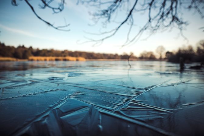 Led jezero zima