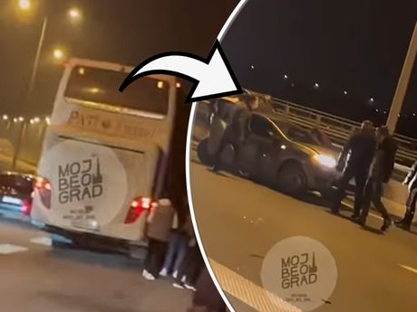 Autobus albanske tablice saobraćajna nesreća udes automobil Petlovo Brdo