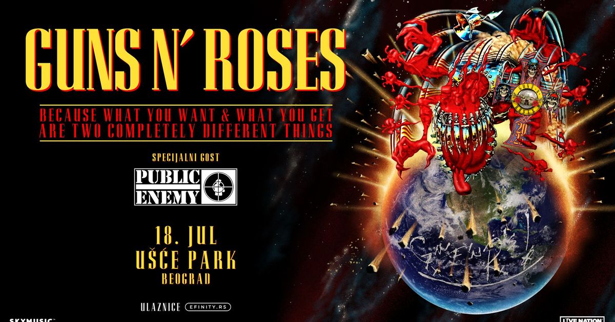 U prvom satu prodaje kupljeno 10.000 ulaznica za koncert Guns N' Roses u Beogradu