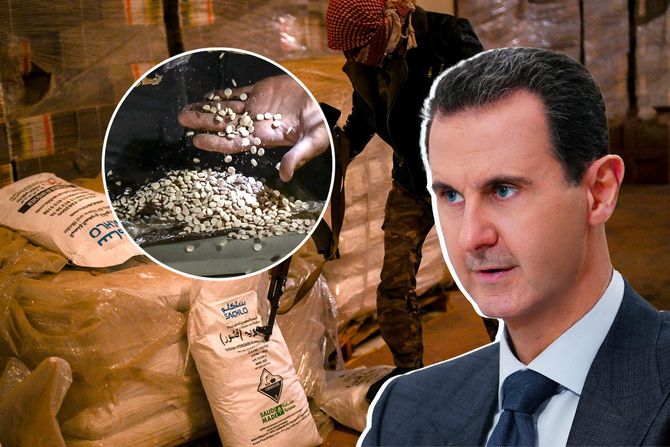 Sirija, Bašar al-Asad ,droga Captagon, amfetamin